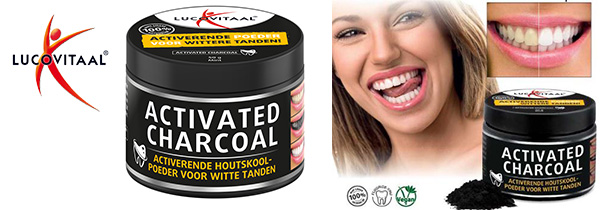 Lucovitaal Activated Charcoal Tandpoeder Thermopreen